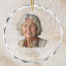 Custom Photo - Not A Day Goes By That You're Not Missed - Customized Personalized Glass Ornament - Memorial Gift For Loss