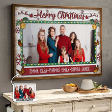 Custom Family Christmas Photo - Personalized Customized Canvas - Meaningful Gift For Family Members, Couples, Friends