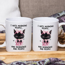 I Hate Morning - Customized Personalized Mug - Christmas Gift For Family Friend Coworkers