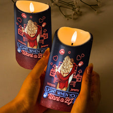 Light When You Want A BF - Customized Personalized Candle LED Light - Gift For Couples, Lovers