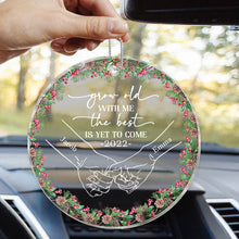 The Best Is Get To Come - Customized Personalized Car Ornament - Gift For Couple Husband Wife