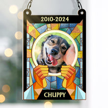 Pet Memorial - Memorial Window Suncatcher Ornament - Gift For Pet Loss