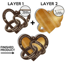 From Our First Kiss Till Our Last Breath - Personalized 2-Layered Mix Ornament - Gift For Couple