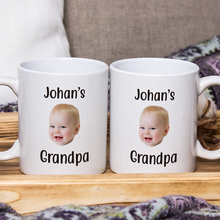 Custom Photo Baby Face Gift For Grandpa Father's Day Personalized Custom Ceramic Mug