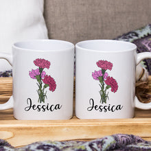 Friends Are Flowers That Never Fade - Personalized Custom Ceramic Mug - Gift For Best Friends