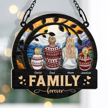 Home Is Where The Heart Resides - Personalized Acrylic Window Suncatcher Ornament - Christmas Gift For Family Members