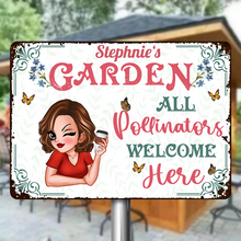 And Into The Garden I Go - Gift For Gardening Lovers - Personalized Custom Classic Metal Signs