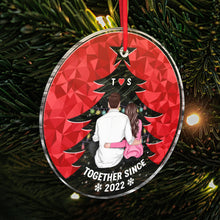 Together Since - Customized Personalized Acrylic Ornament - Couple Gift For Husband Wife