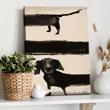 Dog Oil Canvas Decorative Painting, Ideal Gift For Living Room, Kitchen, Decor Wall Art Wall Decor