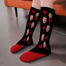 Custom Photo Personalized Custom Socks Gift For Couple Lover Valentine's Day Gift