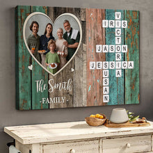 Custom Photo Forever A Family - Personalized Customized Family Canvas - Christmas Gifts For Family Members
