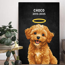 Cute Animation Art Style For Your Fur Angel - Personalized Customized Canvas - Unique Gift For Pet Lovers