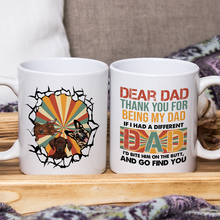 Thank You For Being My Dad -  Personalized Custom Ceramic Mug Gift For Dog Dads, Cat Dads