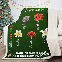 If Friends Were Flower - Customized Personalized Blanket - Christmas Gift For Best Friends Besties