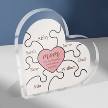 You Are The Piece Hold Us - Personality Customized Acrylic Plaque - Gift For Mom Mother's Day Gift