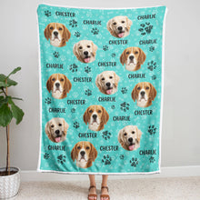 Custom Photo Fur Baby Face - Personalized Customized Blanket - Gift For Pet Lover, Dog Lover