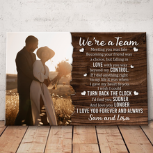 Custom Photo - Love You Longer - Personality Customized Canvas - Gift For Couple Husband Wife