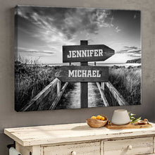 Our Names Are Recorded Next To The Ocean - Canvas Canvas, Gifts Personalized Custom Framed Canvas Wall Art