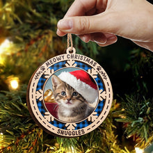 Meowy Woofmas - Personalized 2-Layered Wooden Ornament - Christmas Gifts For Dog Lover, Cat Lover