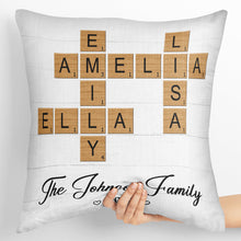 Make Your Room Trendy With Crossword Pillow - Customized Personalized Pillow - Gift For Family Members