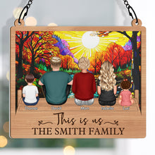 This is Us - Personalized Acrylic Window Suncatcher Ornament - Christmas Gift For Family Members