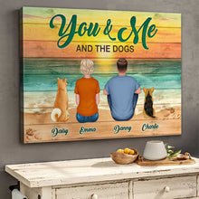 You & Me & Our Dog - Personalized Customized Canvas Home Decoration For Pet Lover