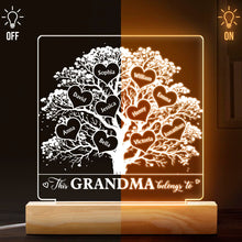 Family Tree This Grandma Belongs To - Personalized Customized 3D LED Light - Gift For Family Members, Grandparents