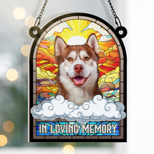 Custom Photo In Loving Memory - Personalized Acrylic Window Suncatcher - Memorial Gift For Pet Loss