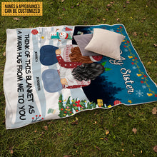 Personalized Custom Fleece Blanket To Bestie Customized Blanket Gifts For Bestie Friend