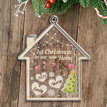 1st Christmas In Our New Home - Personality Customized Ornament - Gifts For Husband Wife, Anniversary