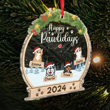 Happy Holidays - Dog & Cat Personalized Customized Ornament - Christmas Gift For Pet Owners, Pet Lovers