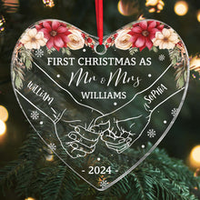 First Christmas - Customized Personalized Acrylic Ornament - Christmas Gift For Couple Husband Wife