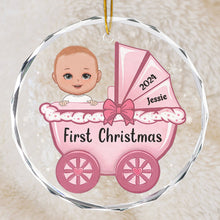 Baby First Christmas - Customized Personalized Glass Ornament - Gift For Christmas