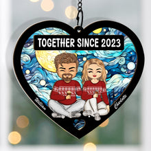 Together Since - Personalized Acrylic Window Suncatcher Ornament - Gift For Couple, Husband, Wife