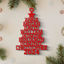 2024 Christmas - Customized Personalized Wooden Cutout Ornament - Family Gift For Home