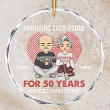 Annoying Each Other - Personalized Glass Ornament - Christmas Gift For Couple Husband Wife Soulmate