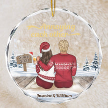 Annoying Each Other - Customized Personalized Glass Ornament - Christmas Gift For Couple