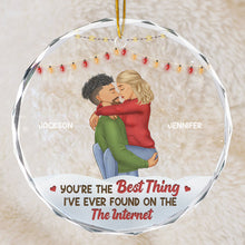 You're The Best Thing - Customized Personalized Glass Ornament - Christmas Gift For Couple Husband Wife