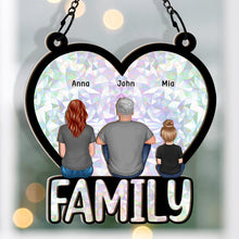 The Most Important Thing In The World Is Family And Love - Personalized Acrylic Window Suncatcher Ornament - Christmas Gift For Family Members