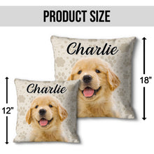 Custom Photo I Love My Dog - Dog & Cat Personalized Photo Pillow - Christmas Gift For Pet Owners, Pet Lovers