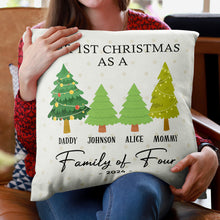 Christmas Family Tree - Customized Personalized Pillow - Christmas Gift For Family