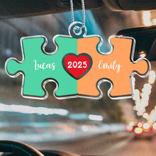 The Perfect Piece  - Personalized Customized Car Ornament - Gift For Couples, Friends
