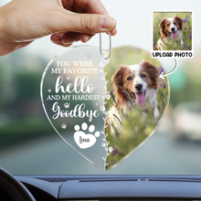 Custom Pet Photo I'm Always With You - Customized Personalized Car Ornament- Gift For Memorial Pet Mom Pet Dad Loss Gift