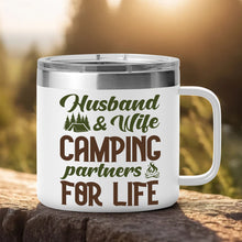 Husband Wife Camping For Life - Personalized 14oz Tumbler - Gift For Husband, Wife