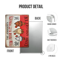 Personalized Chicken Nuggets Come Customized Classic Metal Signs