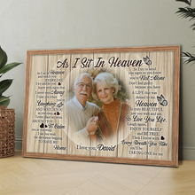 Never Left You Canvas - Customize Canvas For Wife - Gift For Sympathy Father - Rest In Peace - Loss of Mother - Memorial In Heaven Canvas