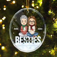 Sistas Forever - Personalized Glass Ornament - Christmas Gift For Besties, Sistas, Sisters