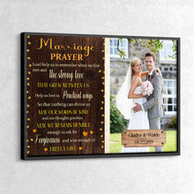 Custom Photo Marriage Prayer Personalized Custom Poster Gifts For Couple