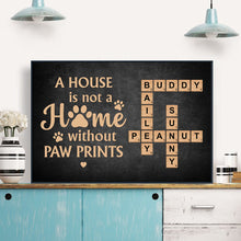 A House Is Not A Home Without Paw Prints - Personalized Custom Poster - Gift For Pet Lovers