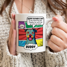 Pop Art Amazing Mom/Dad  -  Personalized Custom Ceramic Mug Gift For Dog Lovers